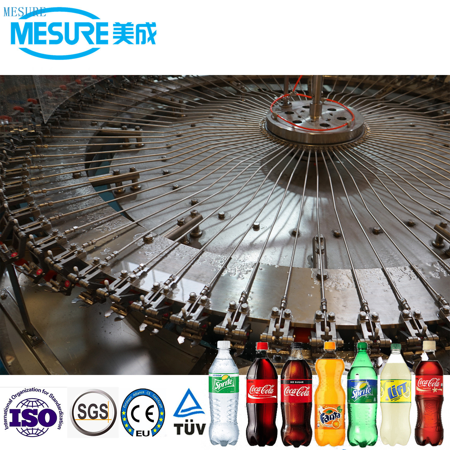 Máquina automática de llenado de embotellado de bebida de botella de mascotas pequeñas