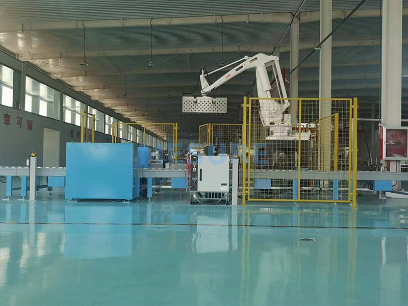 Tipo de columna automática Robot Robatry Caja de caja de cartón Pack de 5 galones Botella de vidrio puede apilamiento de barril de alta posición Depaletizer Palletizer System Machine Machine Equipmand