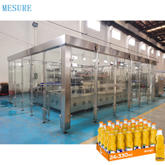 Línea de máquina de llenado de llenado de bebida carbonatada de vidrio de precisión de precisión