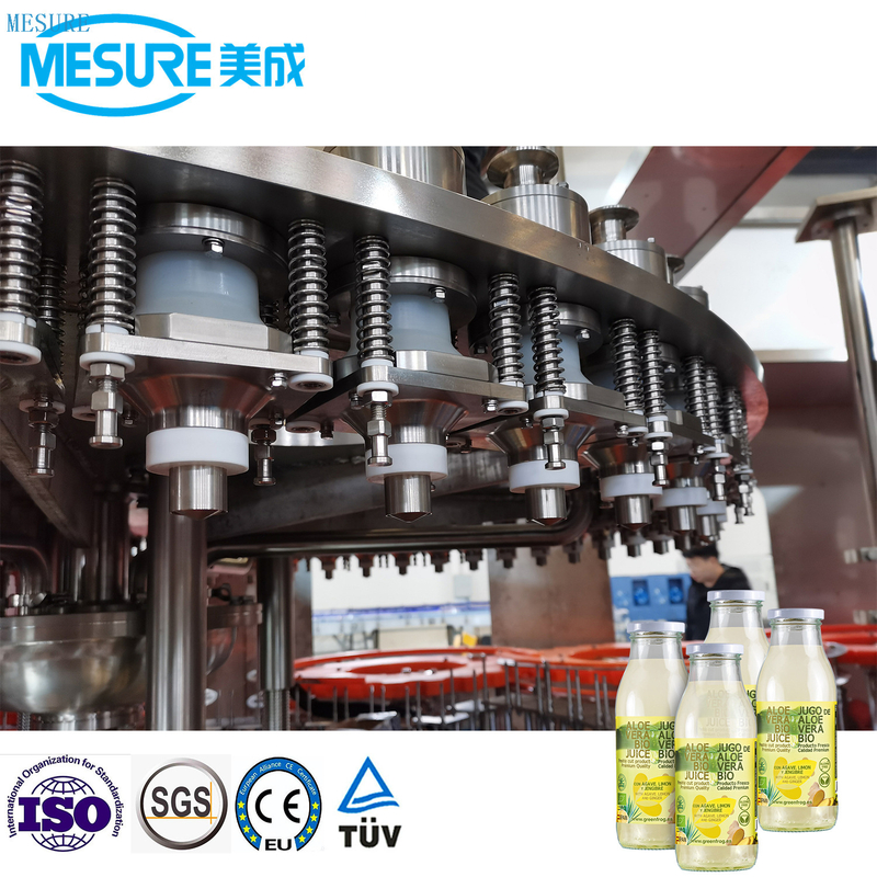 Automatice Glass Bottle Juice Machine/ Juice Té Bebida de té Línea