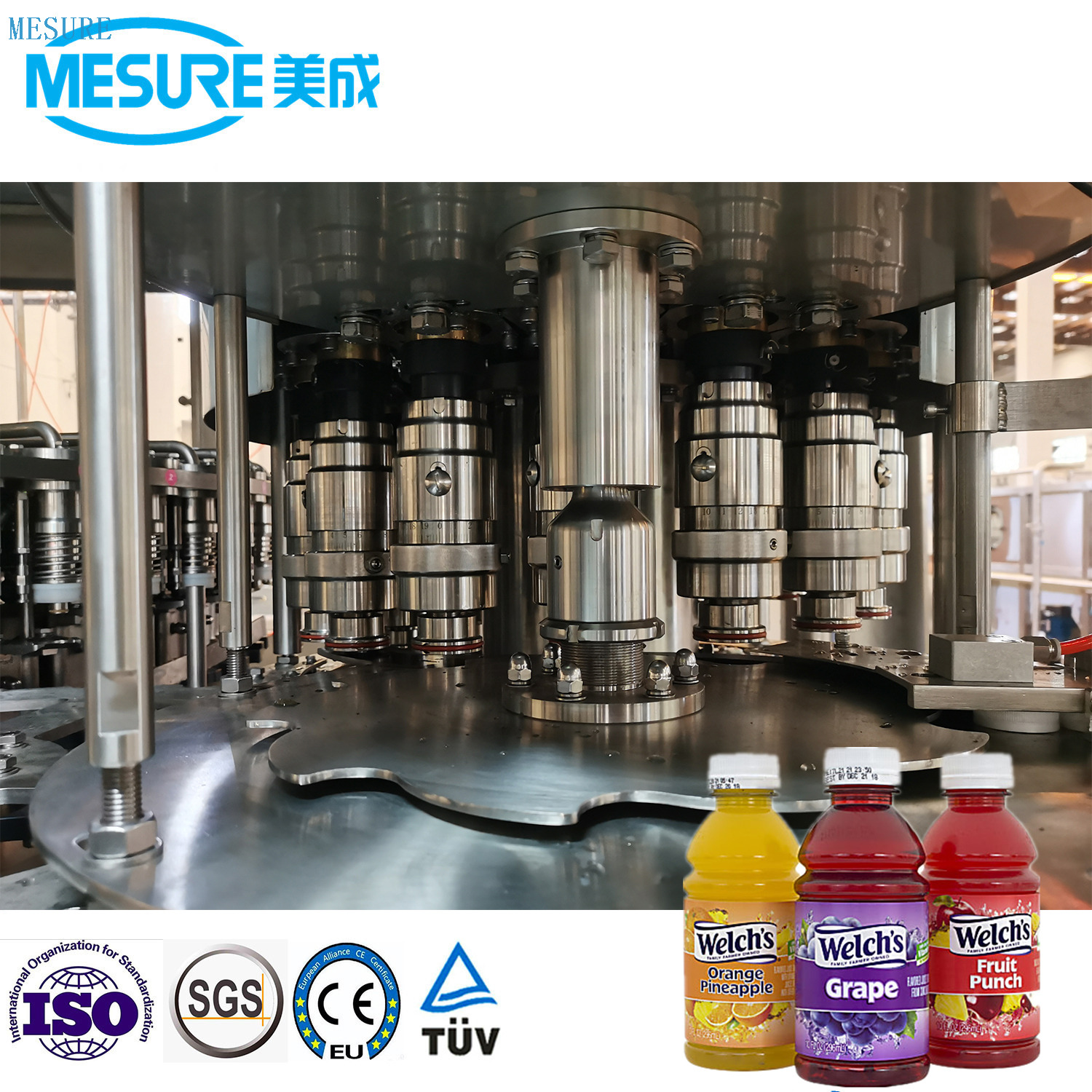 Máquina de llenado de jugo fresco de 24000bph 