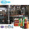 Línea de embotellado de bebidas carbonatadas de alta velocidad con límite de llenado de enjuague 