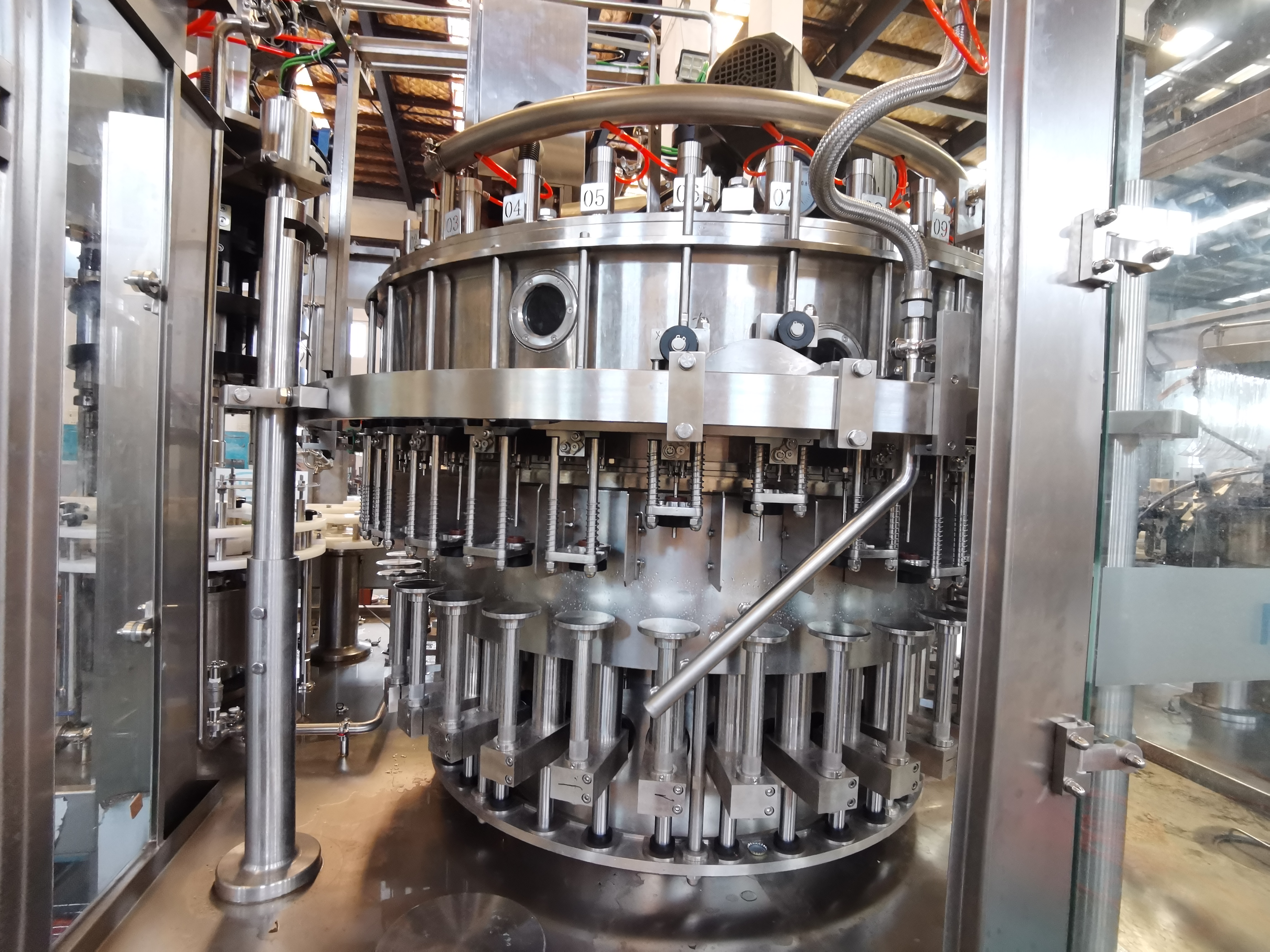 Máquina de llenado de cerveza de vidrio 